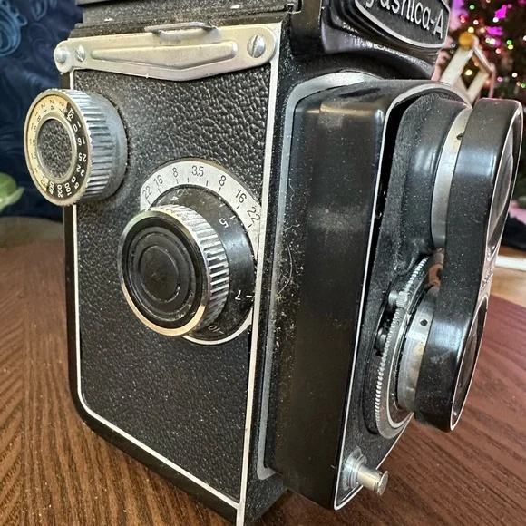 Yashica-A Black Twin-Lens Reflex Camera